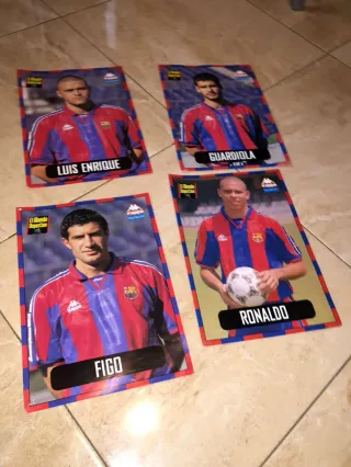 Pack Posters y un álbum casi   lleno del FC barça