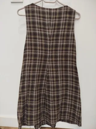 Vestido cuadros Zara