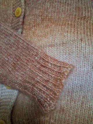 Chaqueta de punto degradada