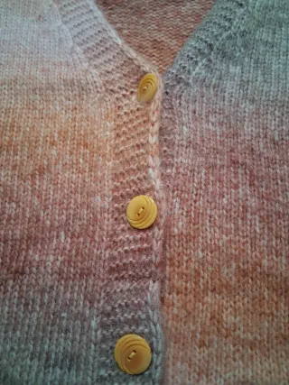 Chaqueta de punto degradada