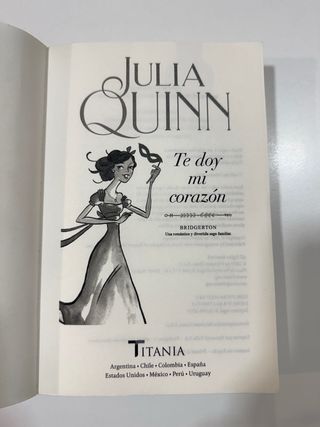 Libro Te doy mi corazón, Julia Quinn.