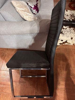 Regalo sillas de comedor negras (6 unidades)