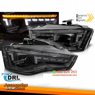 Faros delanteros de xenón para AUDI A5 11-15 negr