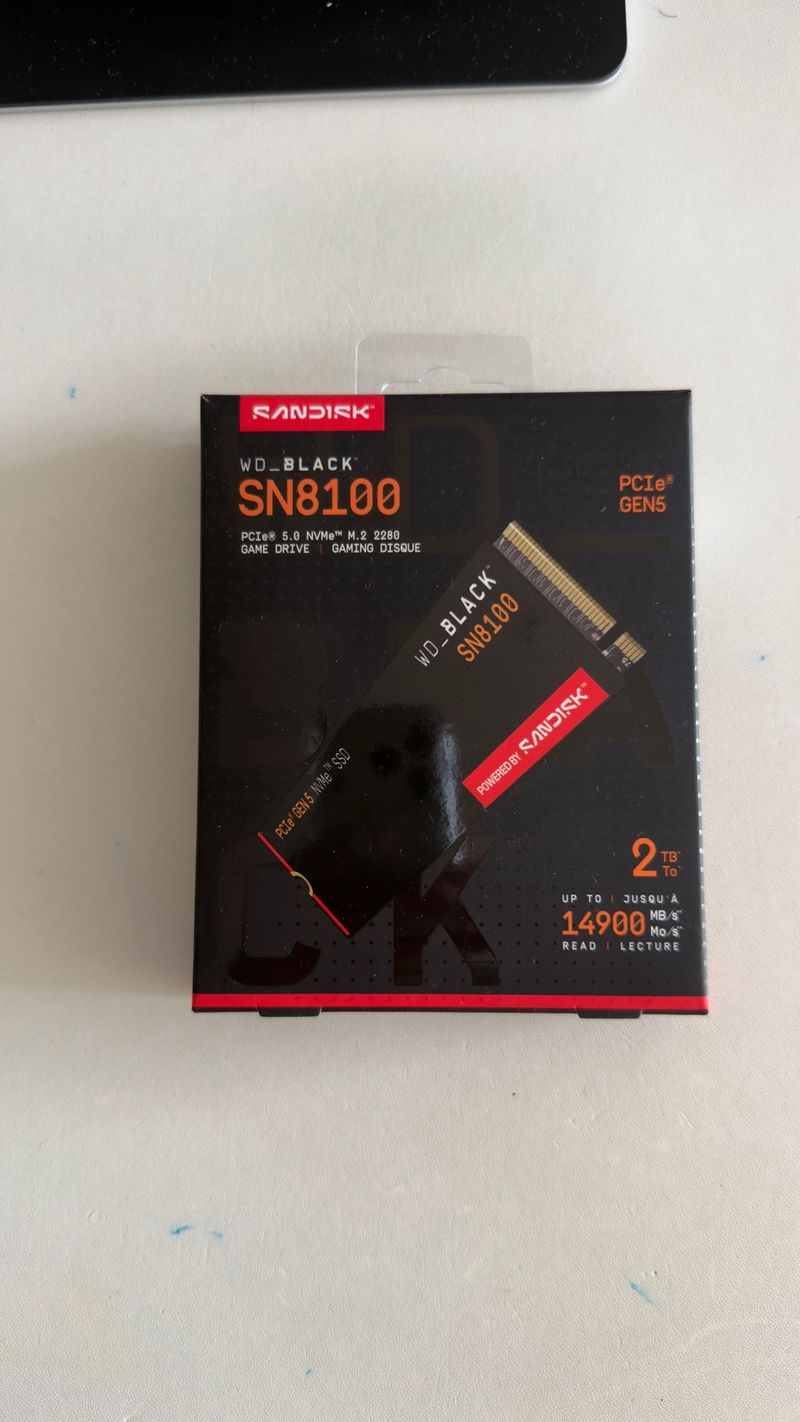 WD_BLACK SN8100 2TB SSD PCIe Gen5 NVMe