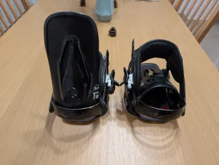 Fijaciones Snowboard Negras - L