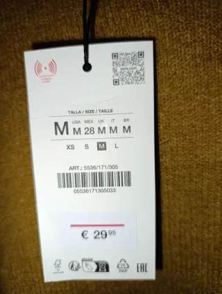 Jersey Zara Marrón Talla M