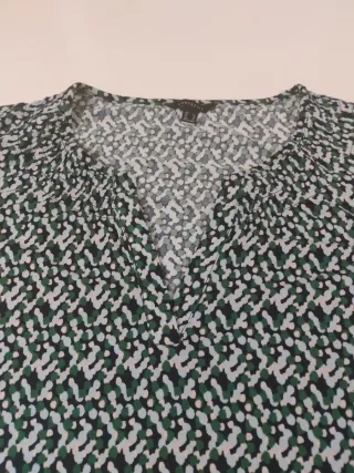 Camiseta verde y blanca mujer Talla XL