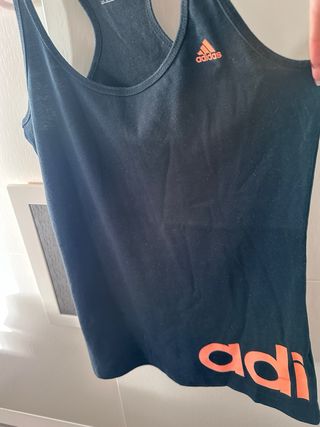 Camiseta Adidas Negra Mujer Talla XS