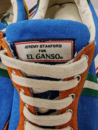 Zapatillas El Ganso Hombre Azul/Naranja