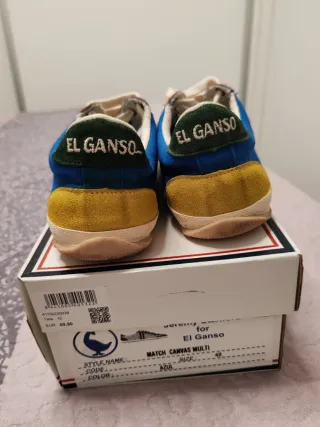 Zapatillas El Ganso Hombre Azul/Naranja