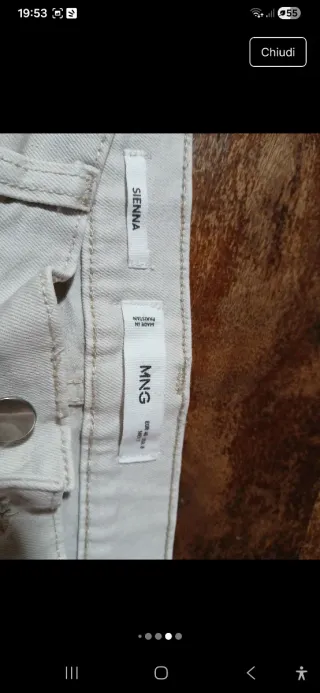 Pantaloni blu in velluto camomilla