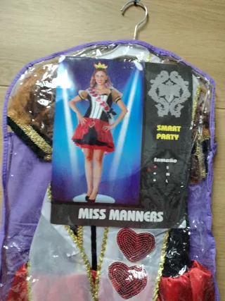 Disfraz Miss Manners Niña Talla M