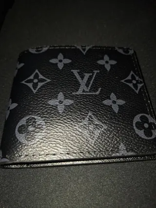 Portafoglio Louis Vuitton Monogram Grigio Nero