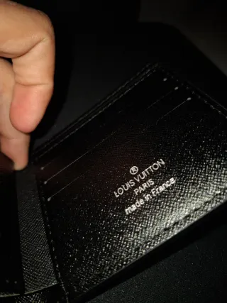 Portafoglio Louis Vuitton Monogram Grigio Nero