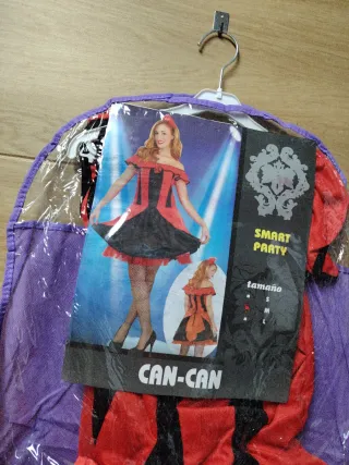Disfraz Can-Can mujer Talla S