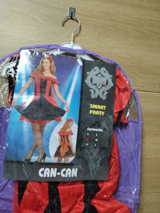 Disfraz Can-Can mujer Talla S
