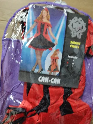 Disfraz Can-Can mujer Talla S