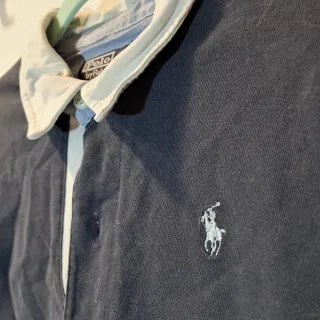 Polo Ralph Lauren Rugby Azul y Blanco