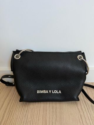 Bolso Bimba y Lola Negro Piel Texturizada