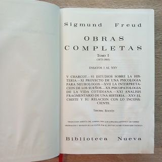 OBRAS COMPLETAS. SIGMUND FREUD.