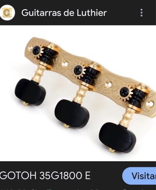 Clavijero Guitarra Flamenca Dorado