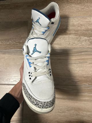 Jordan 3 Azul Blanco
