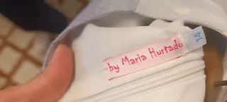 Vestido niña elegante azul y blanco