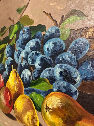 Cuadro de elefante pintado a mano