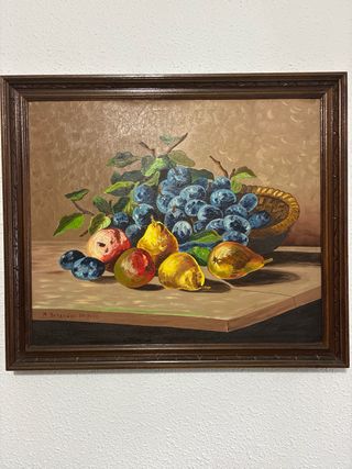 Cuadro de elefante pintado a mano