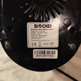 Licuadora Biochef Extractor Zumos en frío.