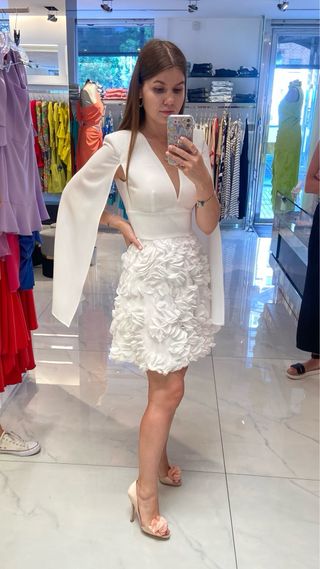 Vestido de Novia Blanco Corto