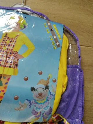 Disfraz payaso niña 4/6 años