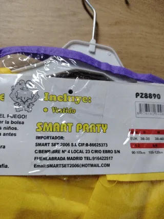 Disfraz payaso niña 4/6 años