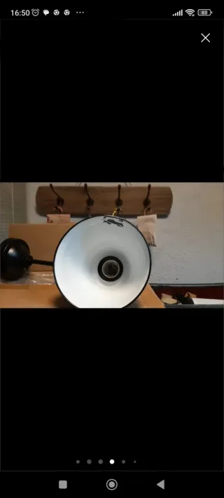 Aplique vintage esmaltado negro