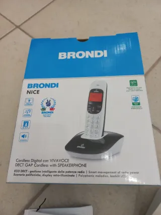 Telefono cordless Brondi NICE DECT GAP