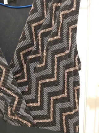 Vestido MORGAN Talla M Negro Multicolor