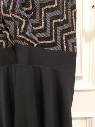 Vestido MORGAN Talla M Negro Multicolor