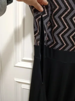 Vestido MORGAN Talla M Negro Multicolor