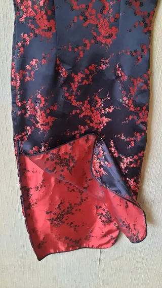 Vestido Cheongsam de Seda