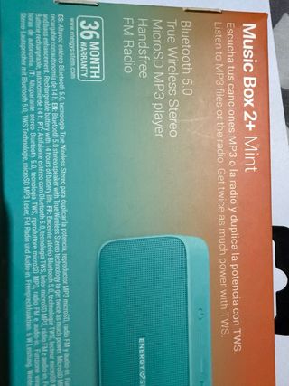 Altavoz Energy Sistem Music Box 2+