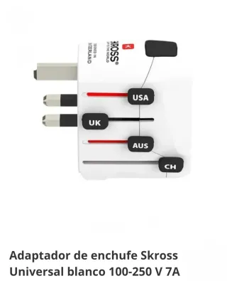 Adaptador de viaje Skross World Adapter Pro