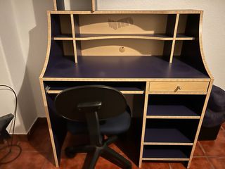 Escritorio y Estantería
