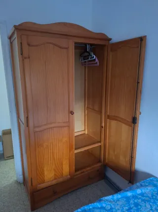 Ropero provenzal 2 puertas madera