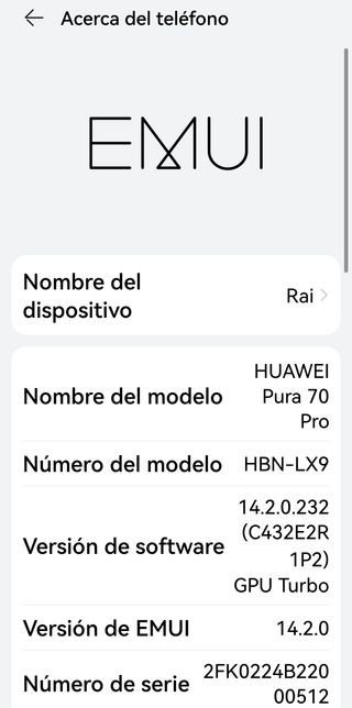 Huawei Pura 70 Pro Negro