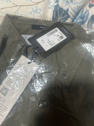 Camisa Tommy Hilfiger Verde Militar Talla M