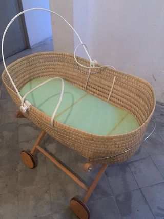 Serón de bebé trenzado y madera de marca: Marina