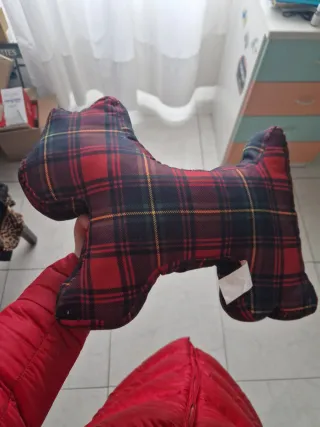Cuscino cane tartan
