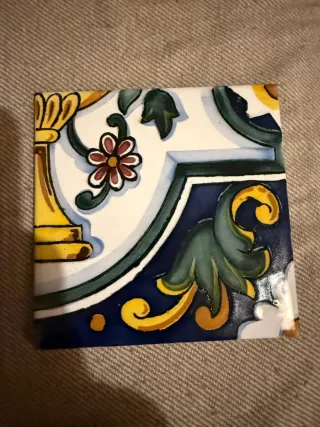 4 Azulejos Vintage Florales