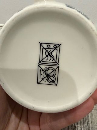 Taza de porcelana navideña