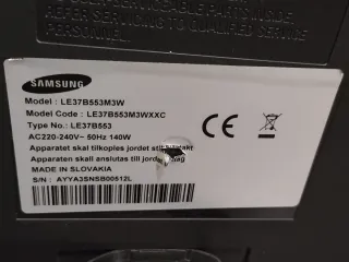 Televisor Samsung LCD 37. (Para reparar o piezas)